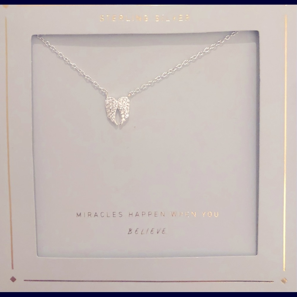 Angel Wings Sterling silver necklace “18